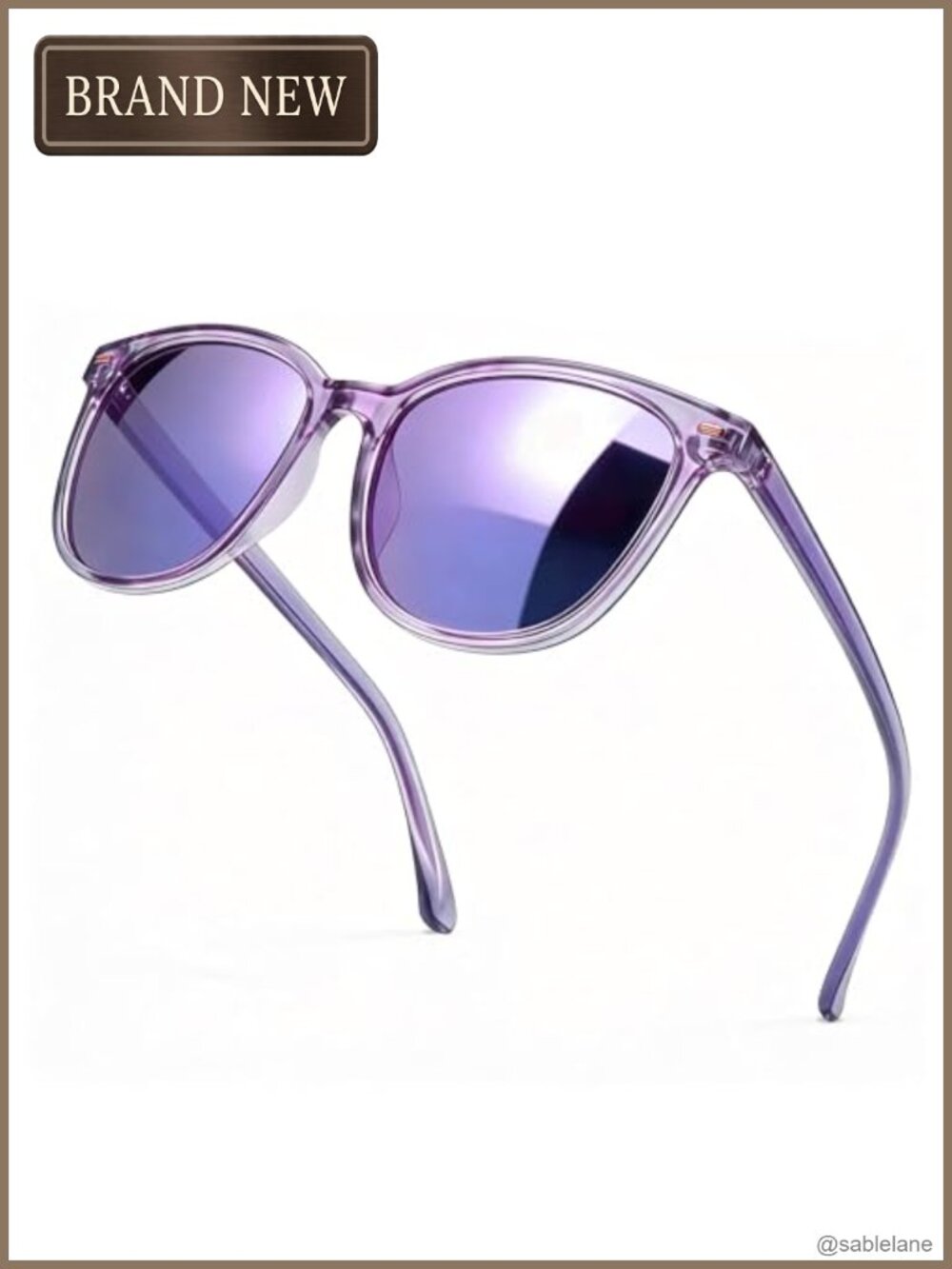 Polarized Mirrored Sunglasses Women UV400 Oversized Square Frame